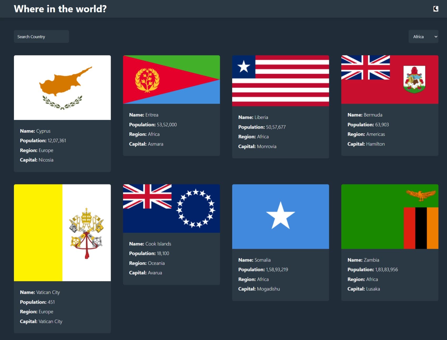Rest Countries API